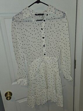 Zara Polka Dot Mini Dress Size S